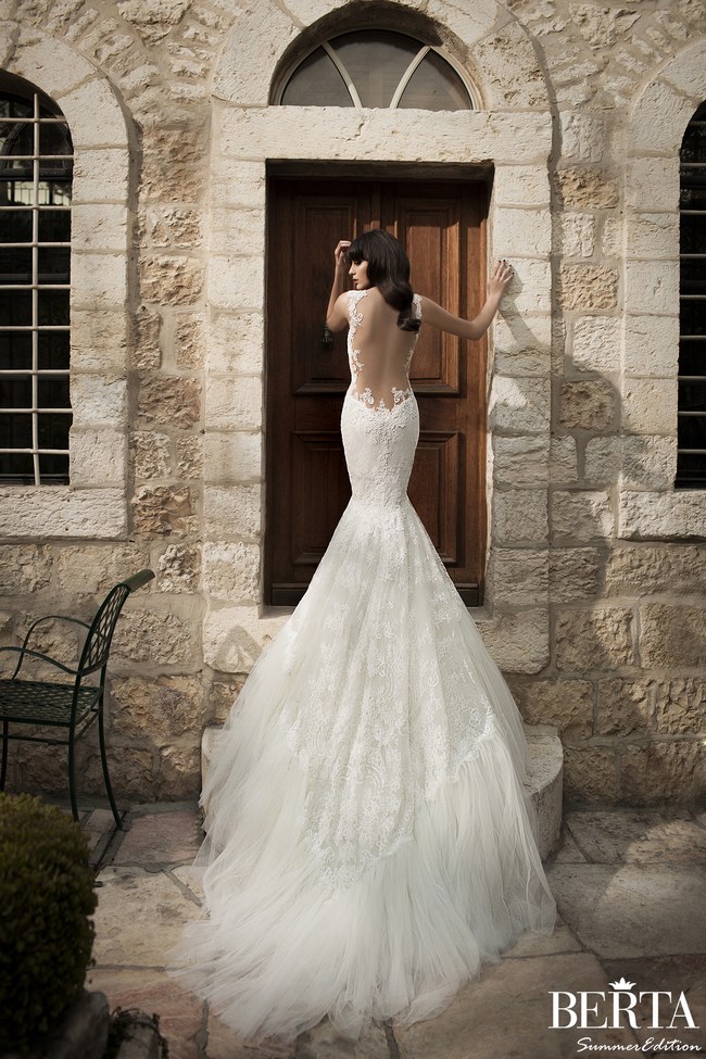 Berta's Backless Wedding Gown - one of many Seriously HAWT and Unbelievable Backless Wedding Dresses for 2014 on ConfettiDaydreams.com