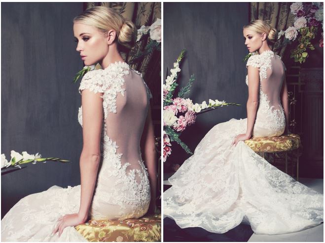 Kobus Dippenaar's South African Backless Wedding Gown - one of many Seriously HAWT and Unbelievable Backless Wedding Dresses for 2014 on ConfettiDaydreams.com