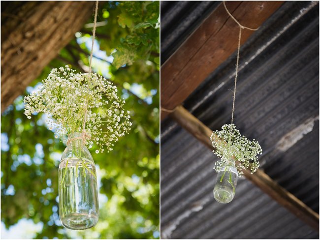 Hanging Decor // Vintage Elegance Neutral South African Wedding //Lauren Kriedemann photography // via www.ConfettiDaydreams.com // 