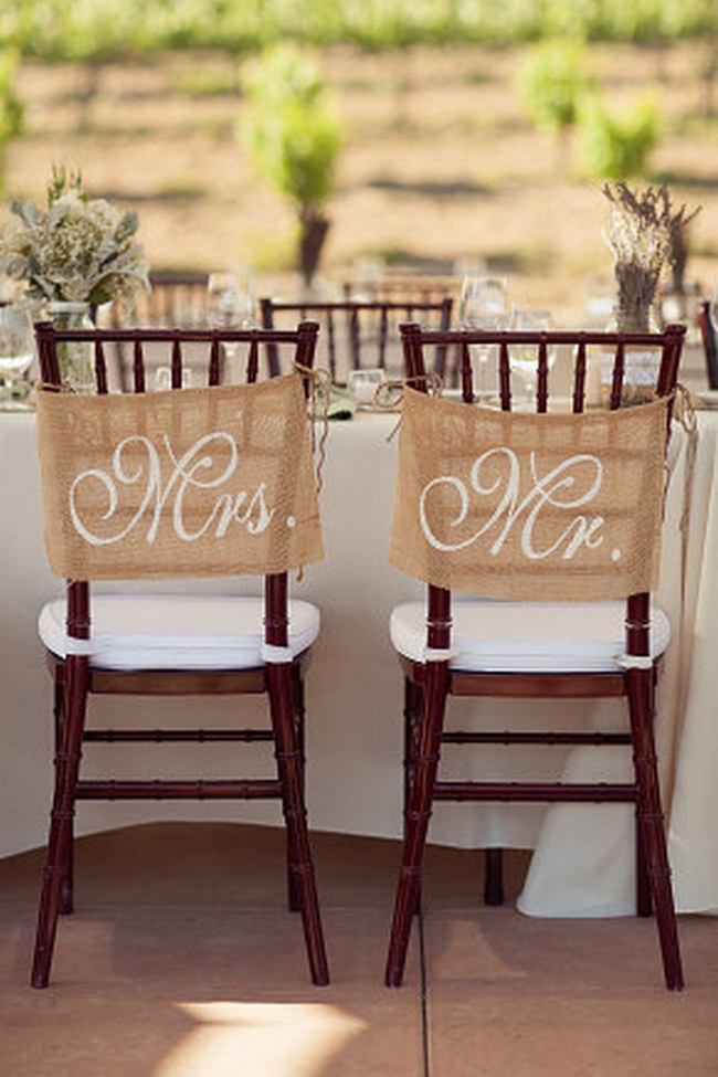 Wedding Chair Decor Covers Signs  3