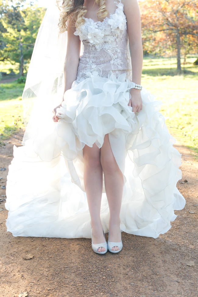 Enchanted Forest Bride :: Anna Georgina Wedding Dress :: Hair and make-up by Karenza :: Veronique Photography :: www.ConfettiDaydreams.com