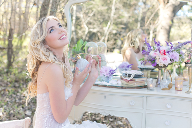  Enchanted Forest Bride :: Anna Georgina Wedding Dress :: Hair and make-up by Karenza :: Veronique Photography :: www.ConfettiDaydreams.com