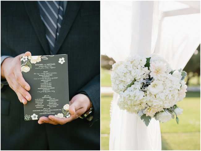 Outdoor Wedding Ceremony | Dreamy Blush Pink Grey California Wedding | Marianne Wilson Photography via ConfettiDaydreams.com