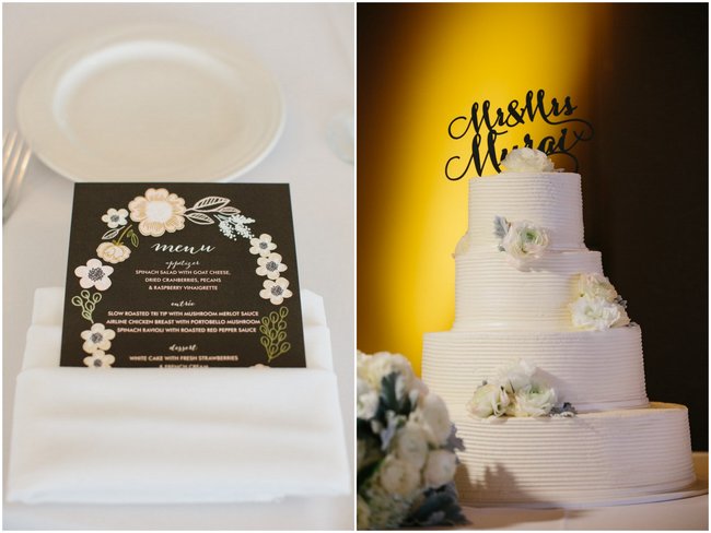  Cake & Wedding Reception Decor| Dreamy Blush Pink Grey California Wedding | Marianne Wilson Photography via ConfettiDaydreams.com