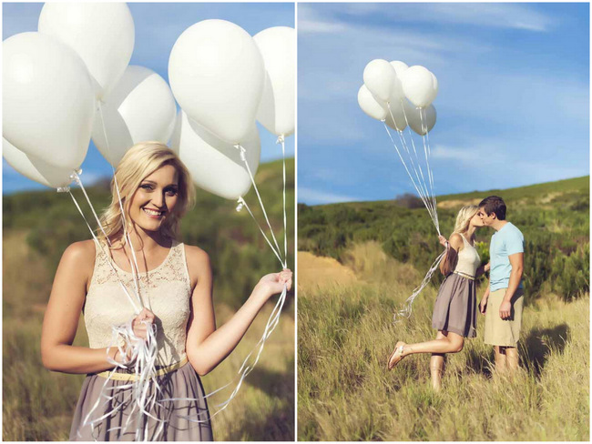 Bunnies and Balloons Engagement Shoot Ideas // Claire Thomson Photography