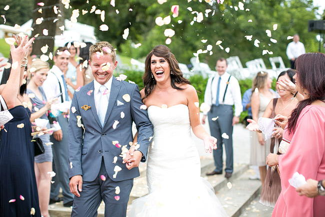 Outdoor Wedding Ceremony / Totally Gorgeous Glitter Blush Pink Gold South African Wedding / Adene Photography /