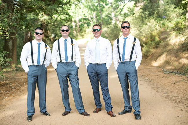 Groomsmen Outdoor Wedding Ceremony / Totally Gorgeous Glitter Blush Pink Gold South African Wedding / Adene Photography /