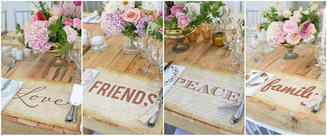 Wedding Decor: Outdoor Spring Tablescape / Totally Gorgeous Glitter Blush Pink Gold South African Wedding / Adene Photography /