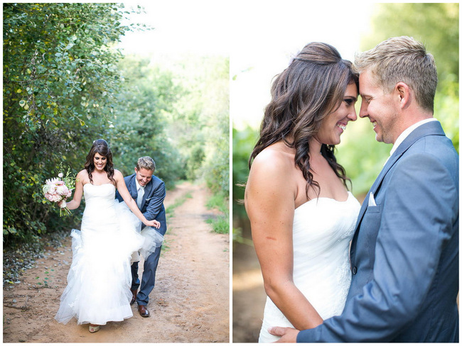 Vineyard Bridal Portraits / Totally Gorgeous Glitter Blush Pink Gold South African Wedding / Adene Photography /