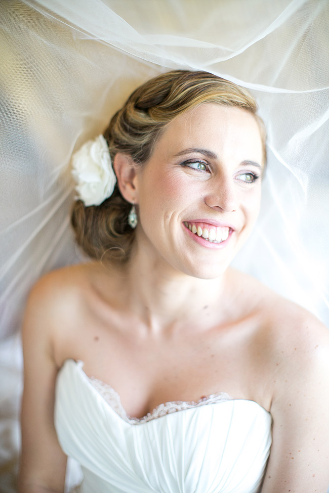 Bridal Portrait under veil // Adene Photography 