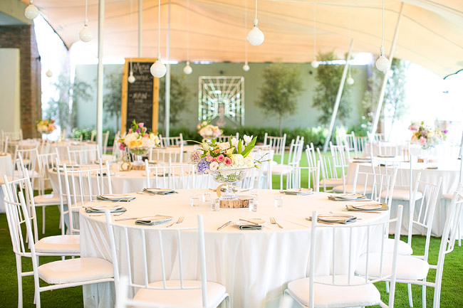  Bright Yellow Purple Pink Tulip Garden Wedding Floral Table Decor at Olive Rock// Adene Photography // Anli Wahl Flowers