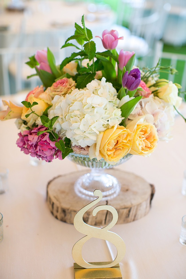  Bright Yellow Purple Pink Tulip Garden Wedding Floral Table Decor at Olive Rock// Adene Photography // Anli Wahl Flowers