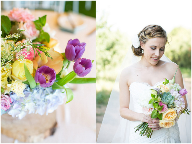 Mint Yellow Purple Tulip Garden Wedding -Olive Rock - Adene Photography (30)