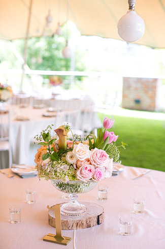  Bright Yellow Purple Pink Tulip Garden Wedding Floral Table Decor at Olive Rock// Adene Photography // Anli Wahl Flowers
