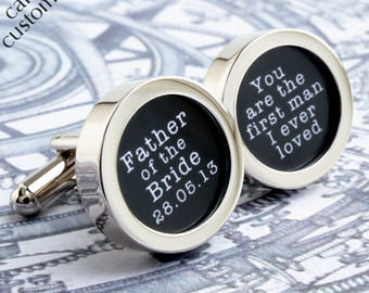 Adorable Father of the Bride Wedding Cufflinks (2)