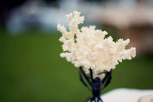 // Rustic Coral & Mint Destination Beach Wedding Reception // BellaEva Photography