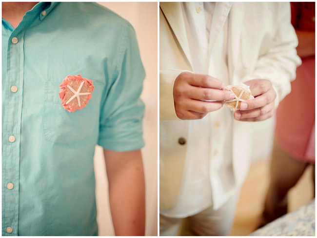 Romantically Rustic Coral & Mint Maui Destination Beach Wedding // BellaEva Photography