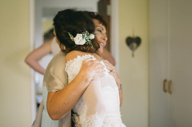 Shoulderless Wedding Dress  //  Earthy Farmstyle Rustic Wedding // Jenni ELizabeth Photography