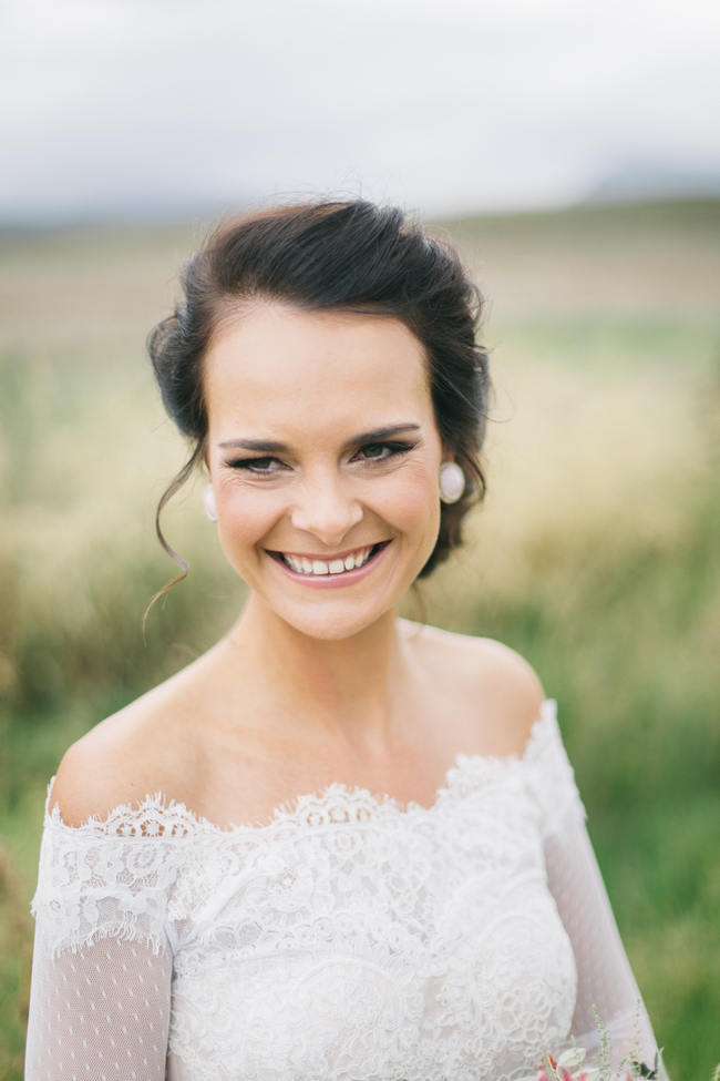 Shoulderless Wedding Dress  //  Earthy Farmstyle Rustic Wedding // Jenni ELizabeth Photography