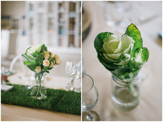 Market Style Bohemian Table Decor & Flower Ideas // Earthy Farmstyle Rustic Wedding // Jenni Elizabeth Photography