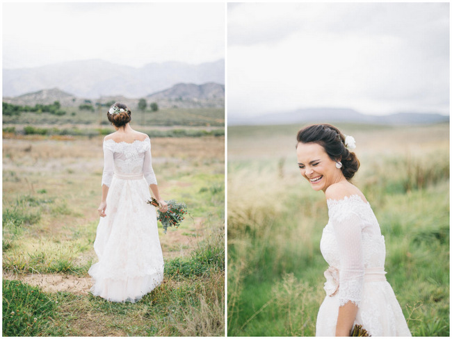 Boho Wedding Dress //  Earthy Farmstyle Rustic Wedding // Jenni ELizabeth Photography