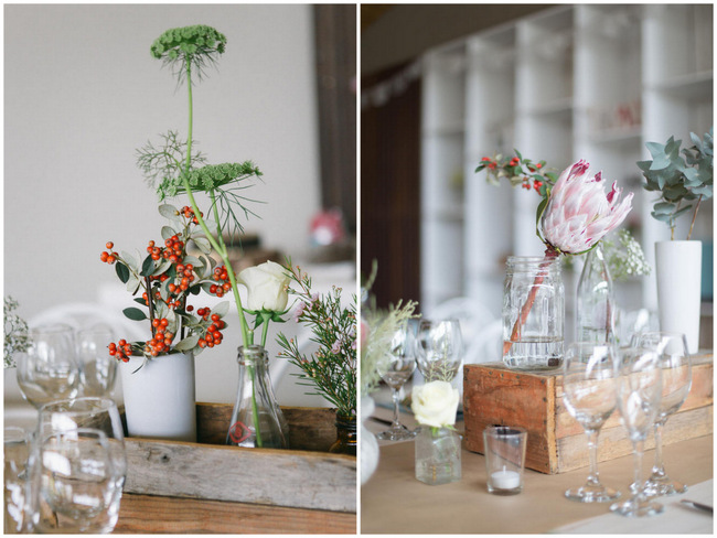 Market Style Bohemian Table Decor & Flower Ideas // Earthy Farmstyle Rustic Wedding // Jenni Elizabeth Photography