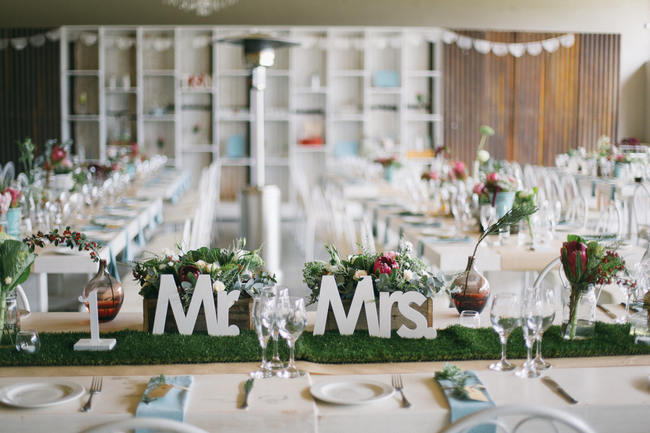 Market Style Bohemian Table Decor & Flower Ideas // Earthy Farmstyle Rustic Wedding // Jenni Elizabeth Photography