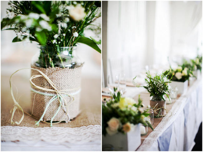Organic Grey and Green Wedding Reception Decor at Silvermist, Cape Town // Moira West Photography