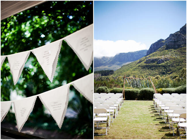 Outdoor Mountain Wedding Ceremony at Silvermist, Cape Town // Moira West Photography