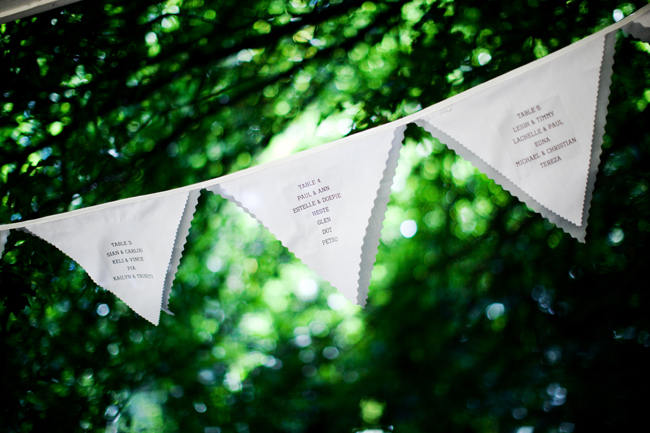 Bunting // Outdoor Mountain Wedding Ceremony at Silvermist, Cape Town // Moira West Photography