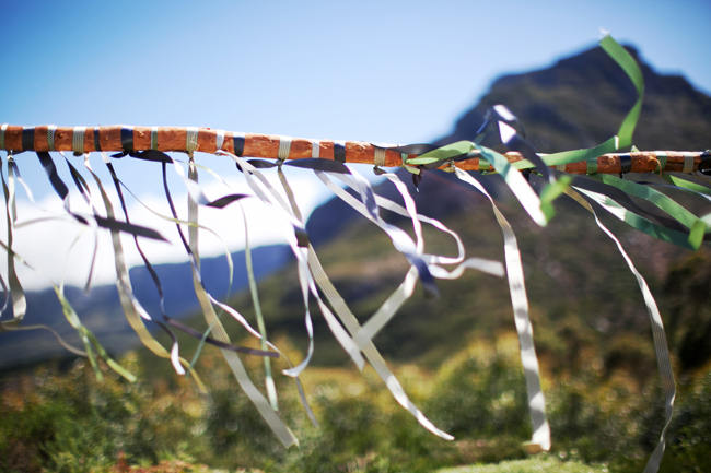 Outdoor Mountain Wedding Ceremony at Silvermist, Cape Town // Moira West Photography