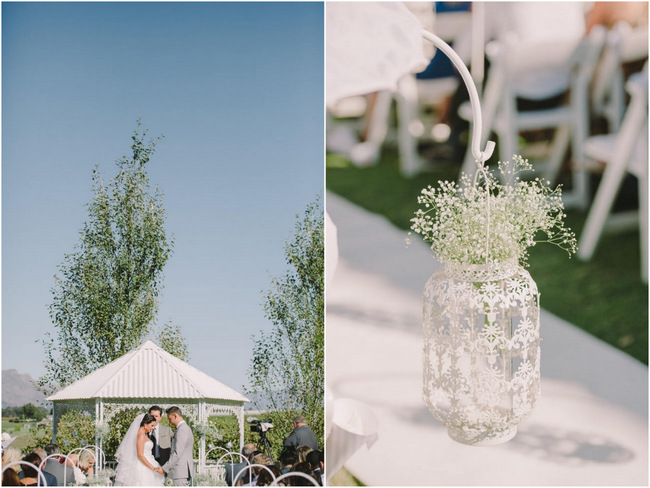  Beautiful Outdoor Wedding Reception // Elegant Grey and Burgundy Vintage Wedding at Nantes Estate // Charlene Schreuder Photography