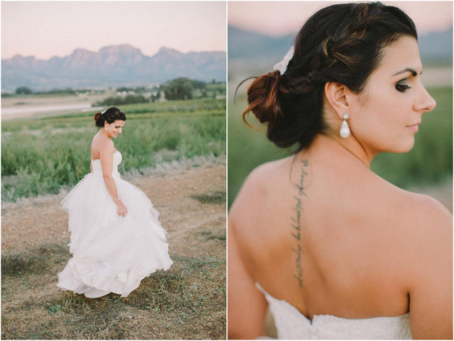 Romantic Outdoor Couple Wedding Photo Ideas and Poses // Elegant Grey and Burgundy Vintage Wedding at Nantes Estate // Charlene Schreuder Photography