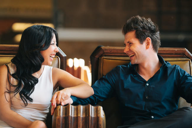 Los Angeles Union Station Engagement Couple Shoot - Thousand Crane Photography