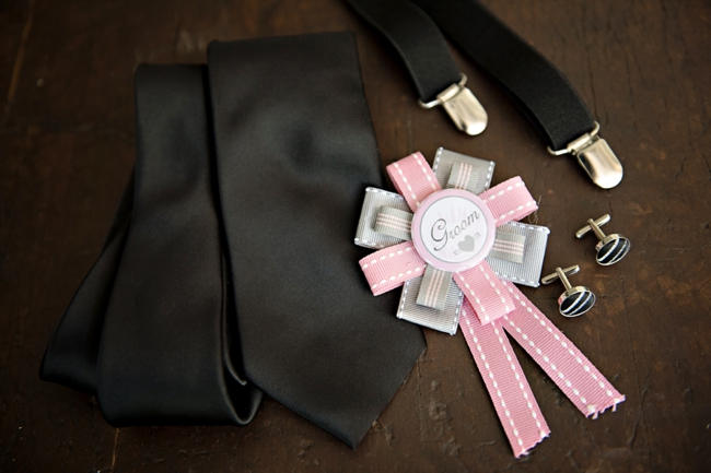 boutonniere // Pink and Grey Lace Filled South African Wedding // Stella Uys Photography