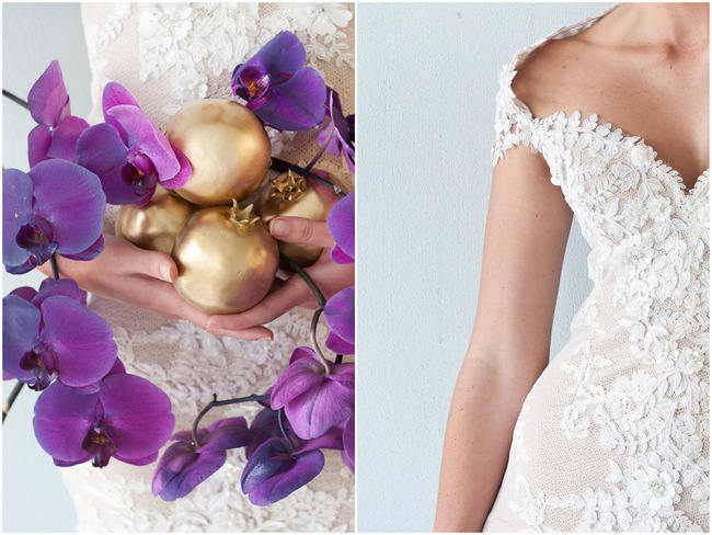 Radiant Orchid Purple and Gold Wedding Ideas // ST Photography