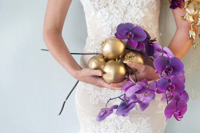 Radiant Orchid Purple and Gold Wedding Ideas // ST Photography