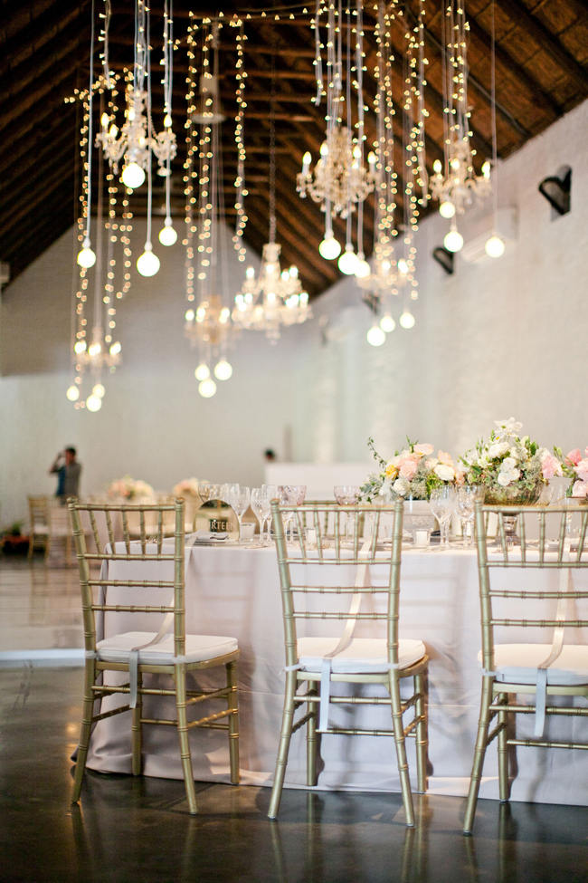 Suspended Hanging Wedding Reception Decor // Romantic South African Molenvliet Wedding in Pink and Ivory (Moira West Photography) (3)