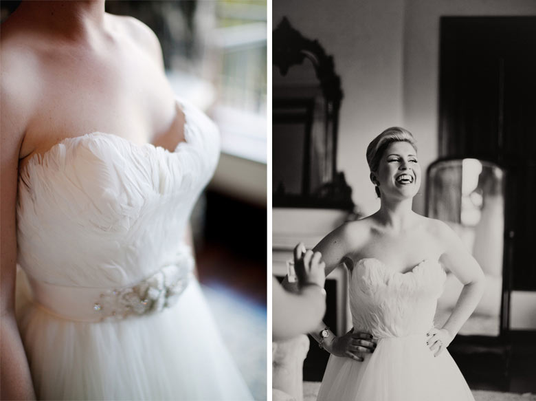  Feather Wedding Dress //Romantic South African Molenvliet Wedding in Pink and Ivory (Moira West Photography) (39)