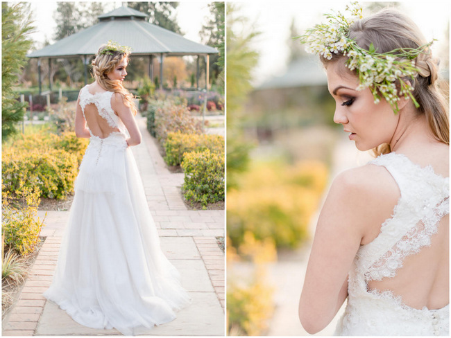 Backless Wedding Dress by White Lilly Bridal // Rustic Autumn South African Wedding Ideas // Lightburst Photography