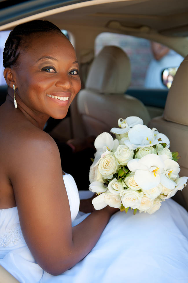 Crisp White Green Silver South African Wedding