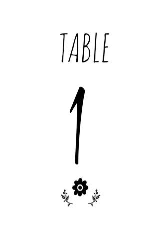 Free Cute Rustic DIY Table Numbers Free Printable 