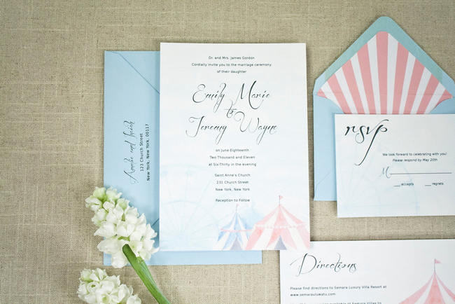 Gorgeous Watercolor Wedding Invitations 4