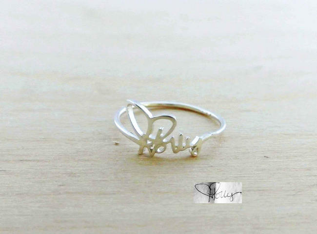 15 Stunning Handwritten Jewelry Ideas - Awesome Wedding Gift or Bridesmaid Gift