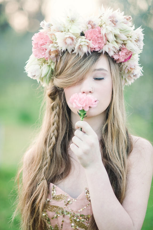 Rapunzel Inspired Long Hair Styles for Spring Weddings // Debbie Lourens Photography // Paramithi flowers // Fringe Hair and Make-up // Alana van Heerden Dresses 