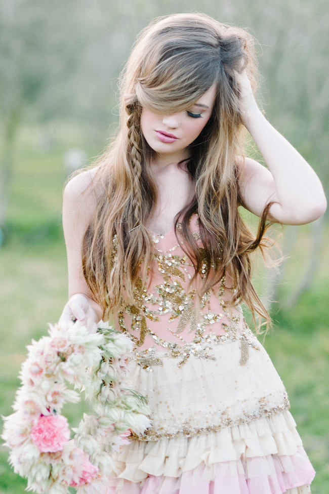 Rapunzel Inspired Long Hair Styles for Spring Weddings // Debbie Lourens Photography // Paramithi flowers // Fringe Hair and Make-up // Alana van Heerden Dresses 