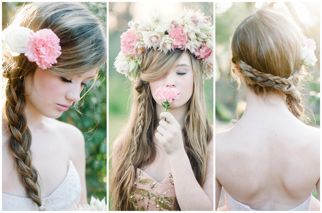 flower girl hairstyles with headband