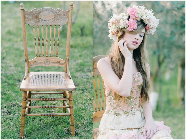 Rapunzel Inspired Long Hair Styles for Spring Weddings // Debbie Lourens Photography // Fringe Hair and Make-up // Paramithi flowers