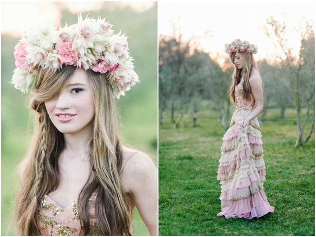 Rapunzel Inspired Long Hair Styles for Spring Weddings // Debbie Lourens Photography Paramithi flowers // Alana van Heerden Dresses 