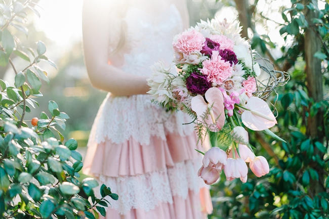 Rapunzel Inspired Long Hair Styles for Spring Weddings // Debbie Lourens Photography // Paramithi flowers